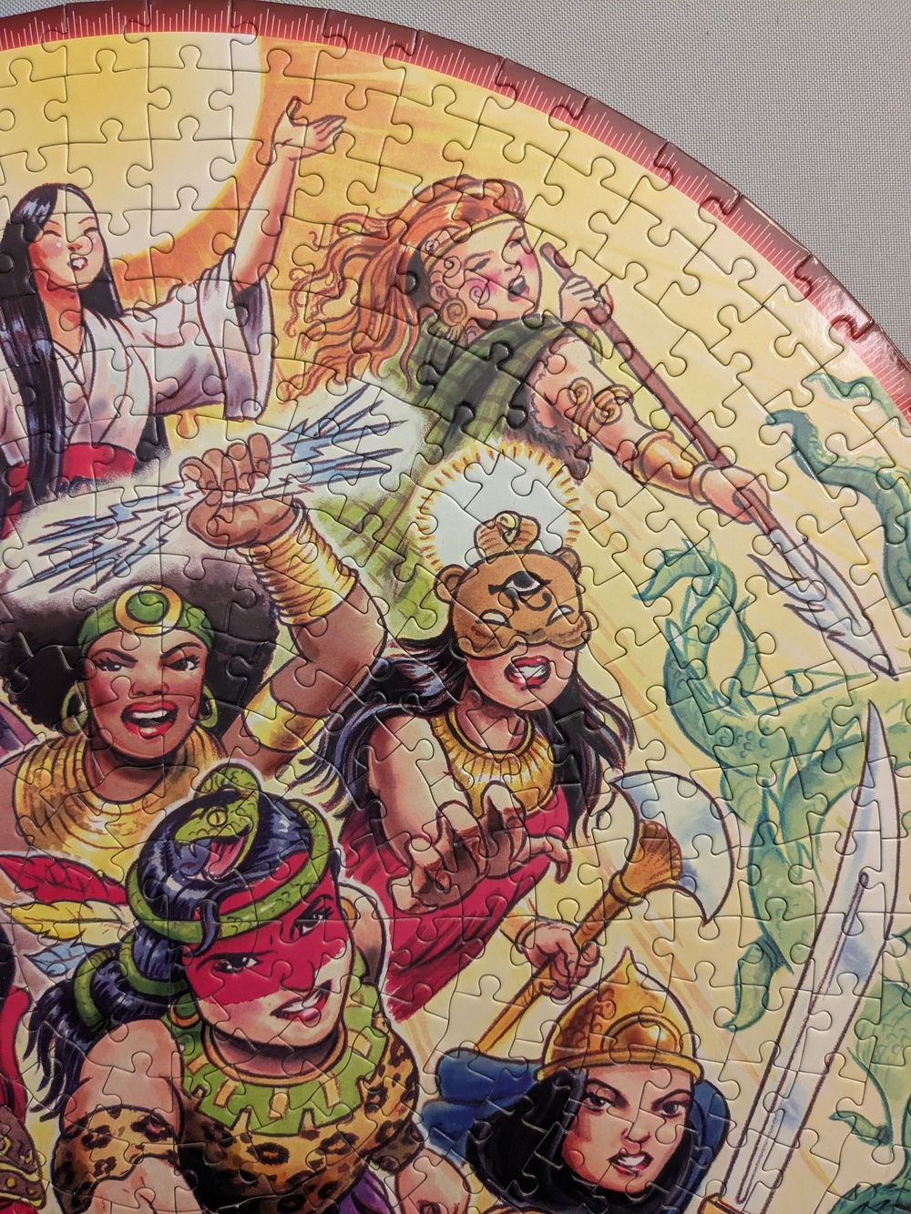 Eeboo 500 Piece Round Goddess & Warrior Puzzle - Hard To Find - Picture 2 of 13